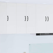 Keukenkast 60x31x80 cm hoogglans wit bewerkt hout