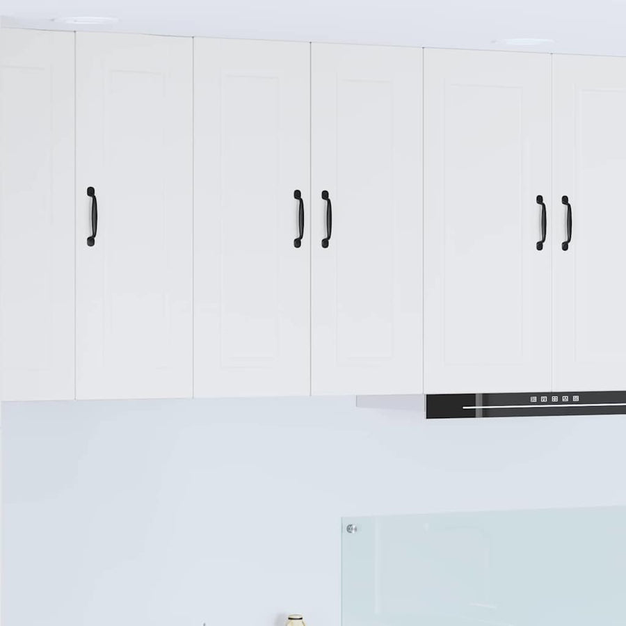 Keukenkast aan de muur met plank Hoogglans wit 60 x 31 x 80 cm