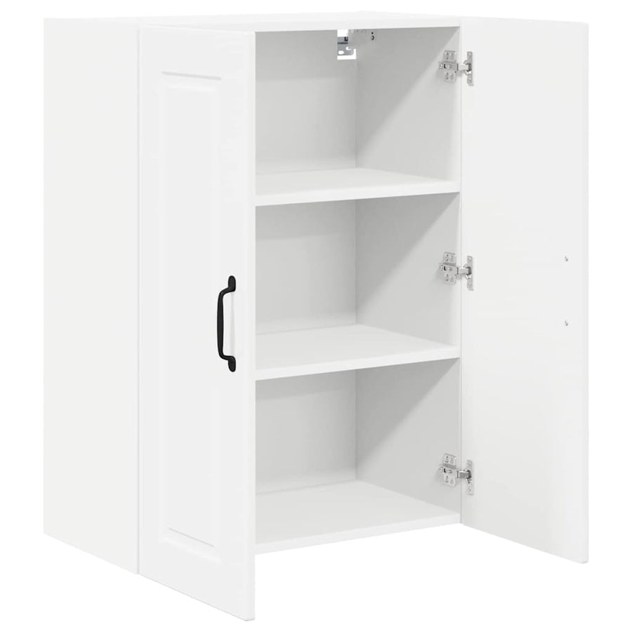 Keukenkast aan de muur met plank Hoogglans wit 60 x 31 x 80 cm