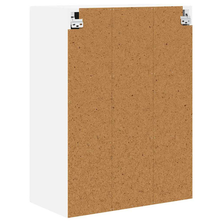 Keukenkast aan de muur met plank Hoogglans wit 60 x 31 x 80 cm