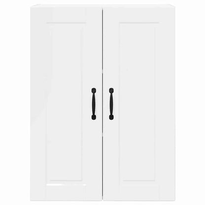 Keukenkast aan de muur met plank Hoogglans wit 60 x 31 x 80 cm