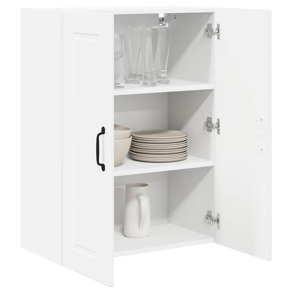 Keukenkast aan de muur met plank Hoogglans wit 60 x 31 x 80 cm