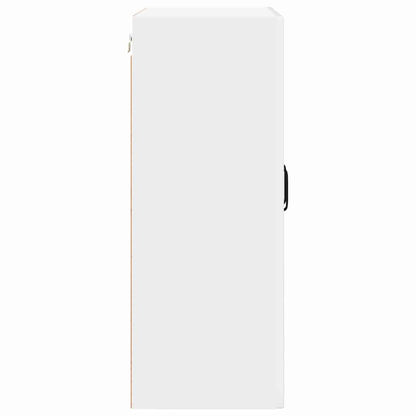 Keukenkast aan de muur met plank Hoogglans wit 60 x 31 x 80 cm