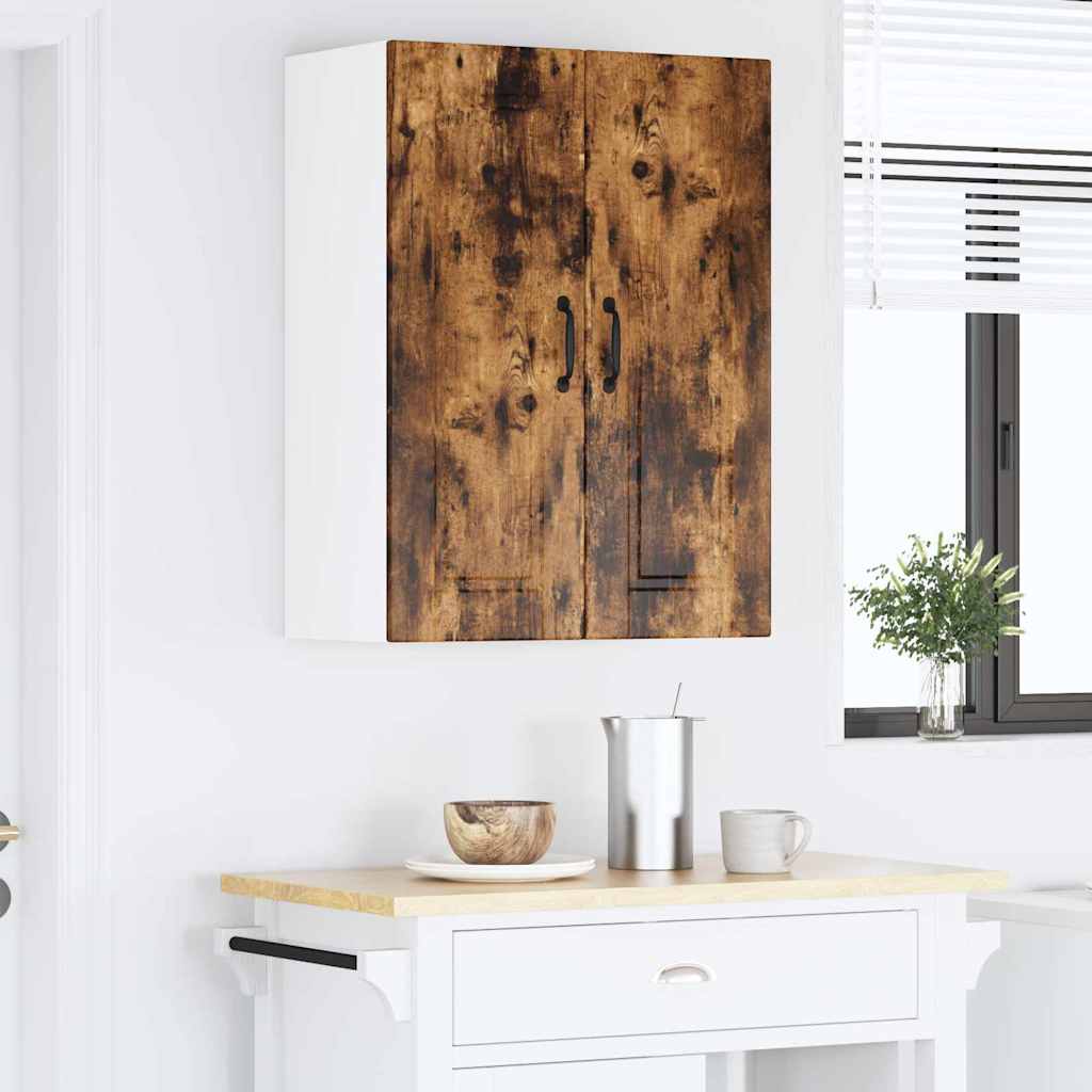 Keukenkast aan de muur met plank Gerookt eiken 60 x 31 x 80 cm