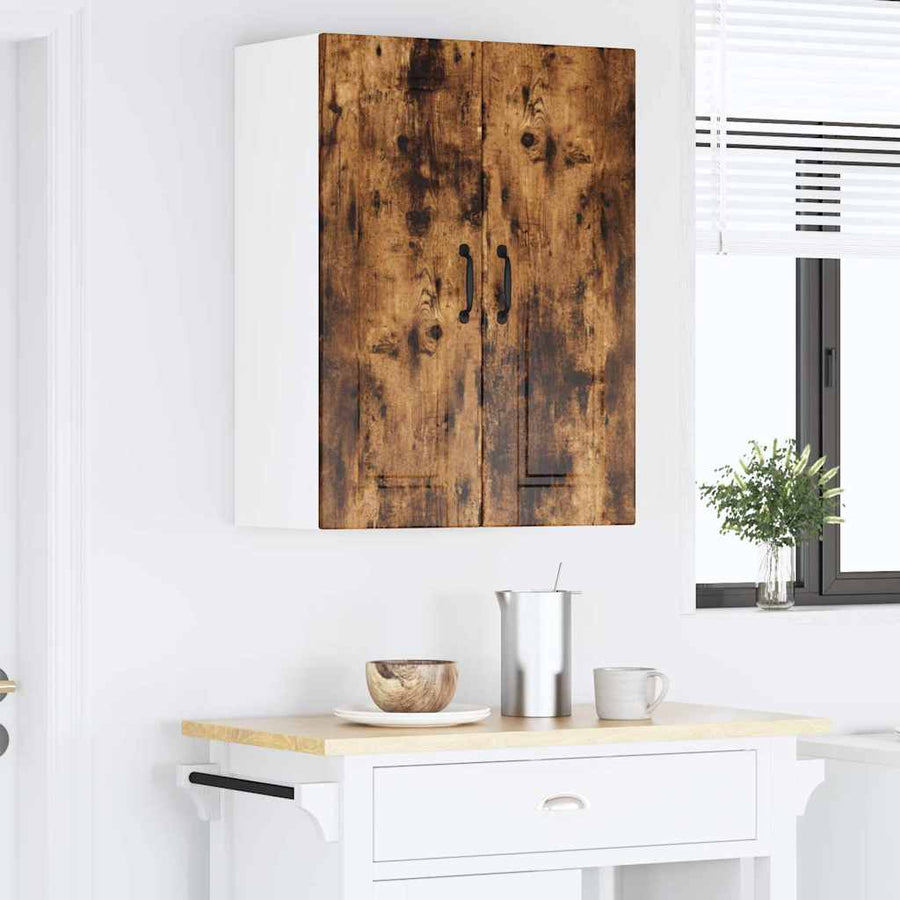 Keukenkast aan de muur met plank Gerookt eiken 60 x 31 x 80 cm