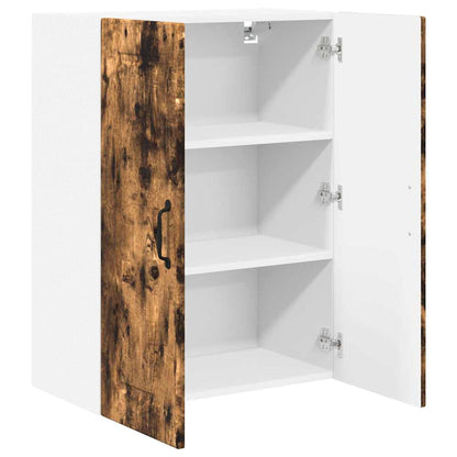 Keukenkast aan de muur met plank Gerookt eiken 60 x 31 x 80 cm