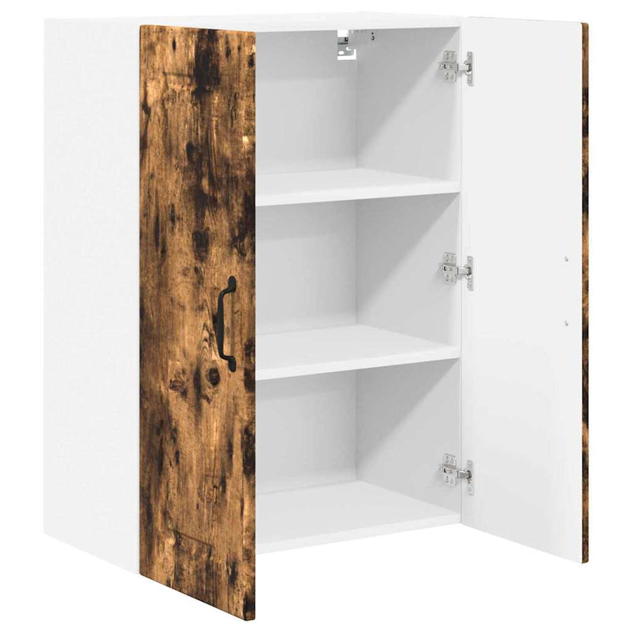 Keukenkast aan de muur met plank Gerookt eiken 60 x 31 x 80 cm