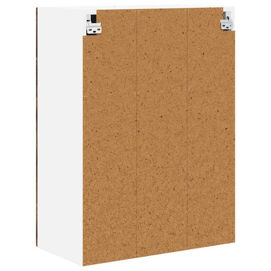 Keukenkast aan de muur met plank Gerookt eiken 60 x 31 x 80 cm