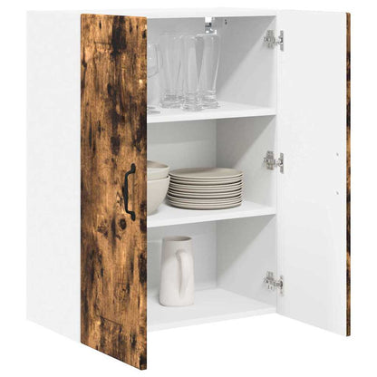 Keukenkast aan de muur met plank Gerookt eiken 60 x 31 x 80 cm