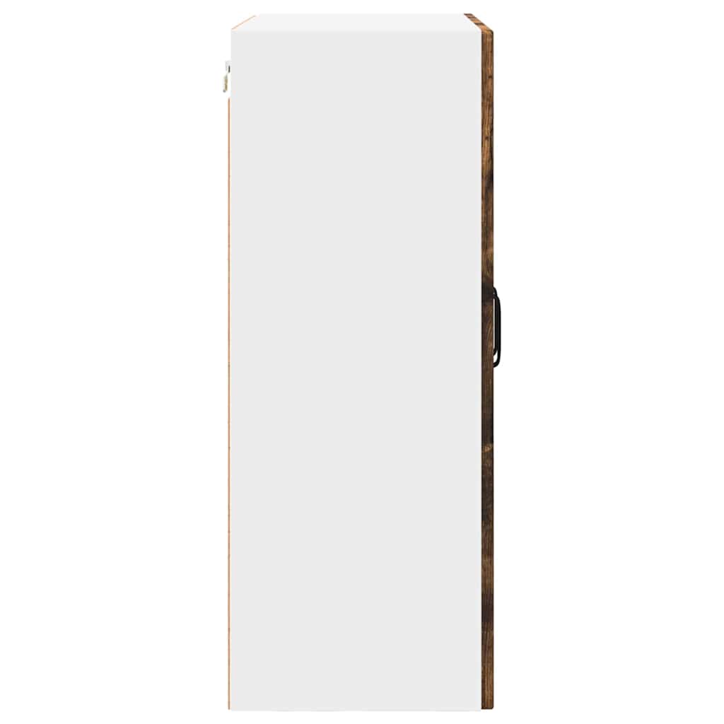 Keukenkast aan de muur met plank Gerookt eiken 60 x 31 x 80 cm