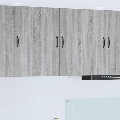 Keukenkast aan de muur met plank Grijs Sonoma 60 x 31 x 80 cm