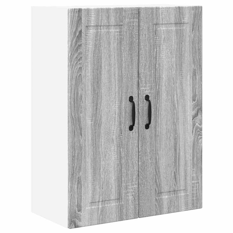 Keukenkast aan de muur met plank Grijs Sonoma 60 x 31 x 80 cm