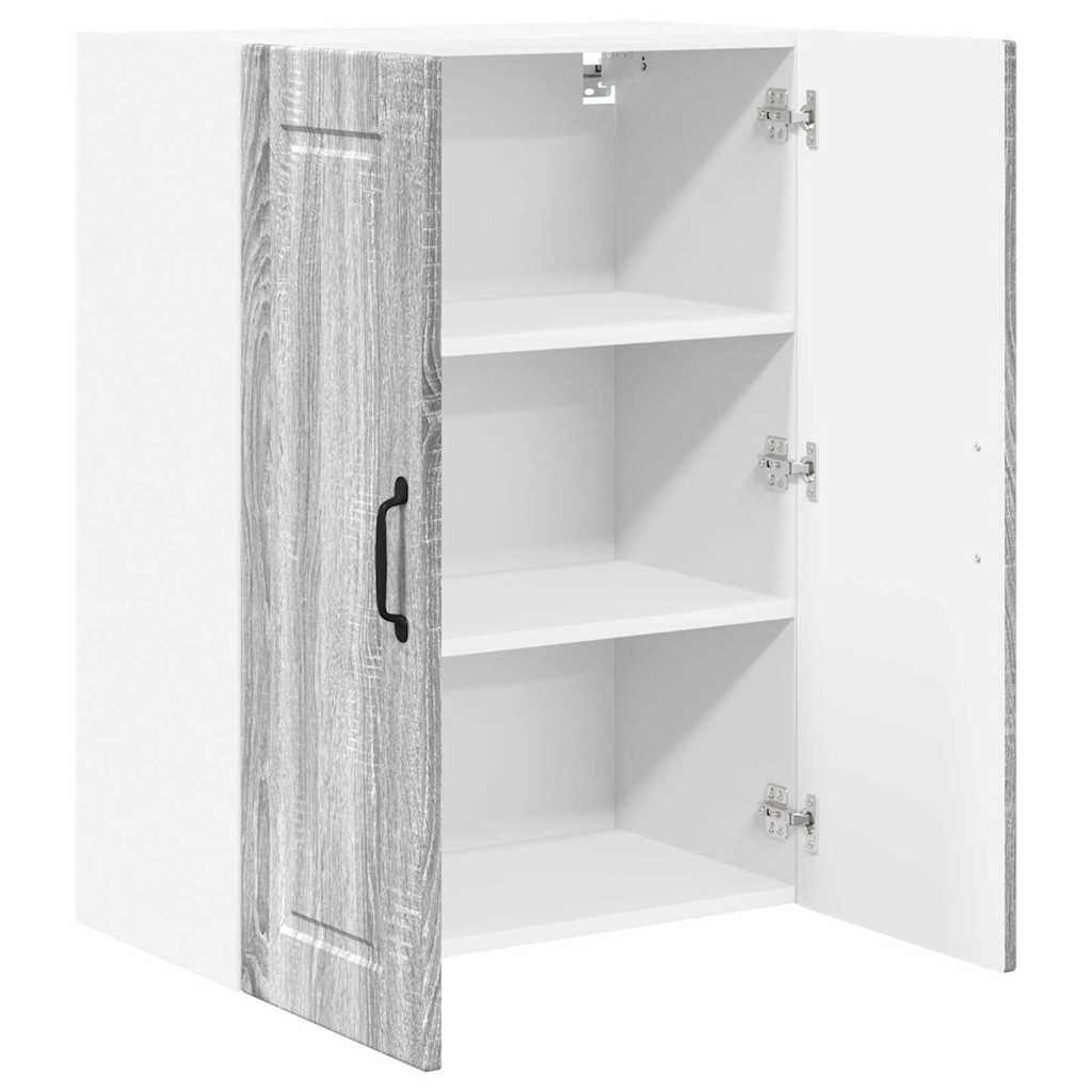 Keukenkast aan de muur met plank Grijs Sonoma 60 x 31 x 80 cm