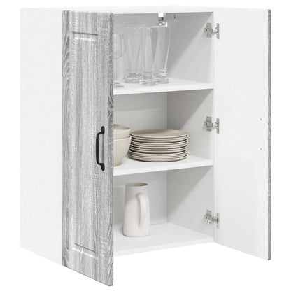 Keukenkast aan de muur met plank Grijs Sonoma 60 x 31 x 80 cm