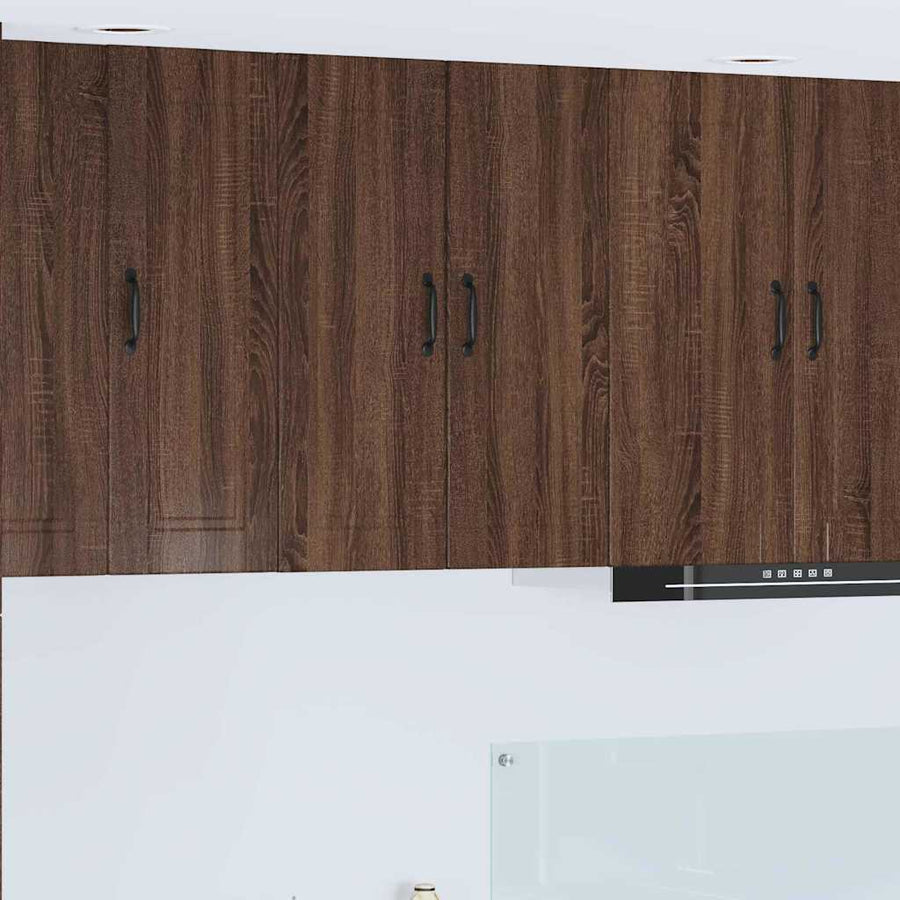 Keukenkast aan de muur Bruin Eiken 60 x 31 x 80 cm Bewerkt hout