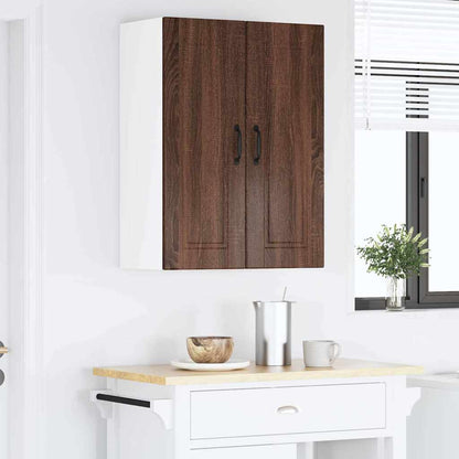 Keukenkast aan de muur Bruin Eiken 60 x 31 x 80 cm Bewerkt hout