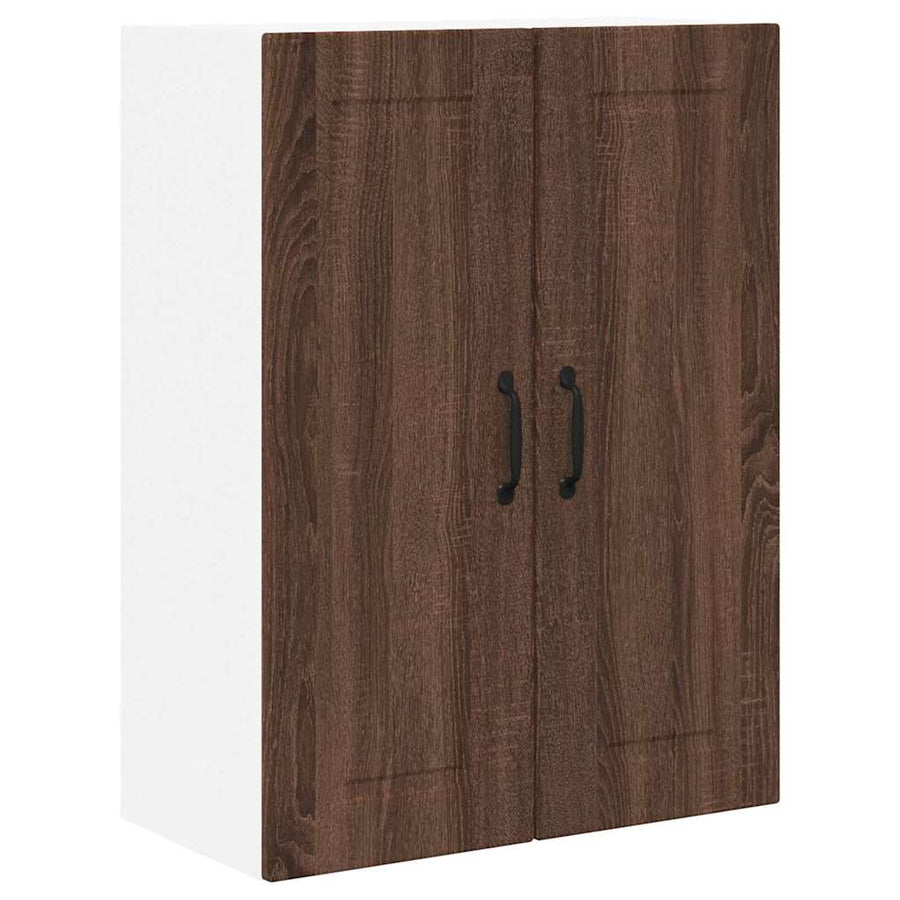 Keukenkast aan de muur Bruin Eiken 60 x 31 x 80 cm Bewerkt hout