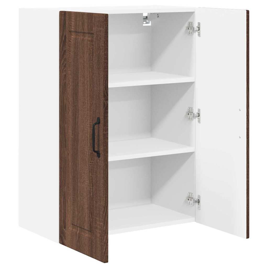 Keukenkast aan de muur Bruin Eiken 60 x 31 x 80 cm Bewerkt hout