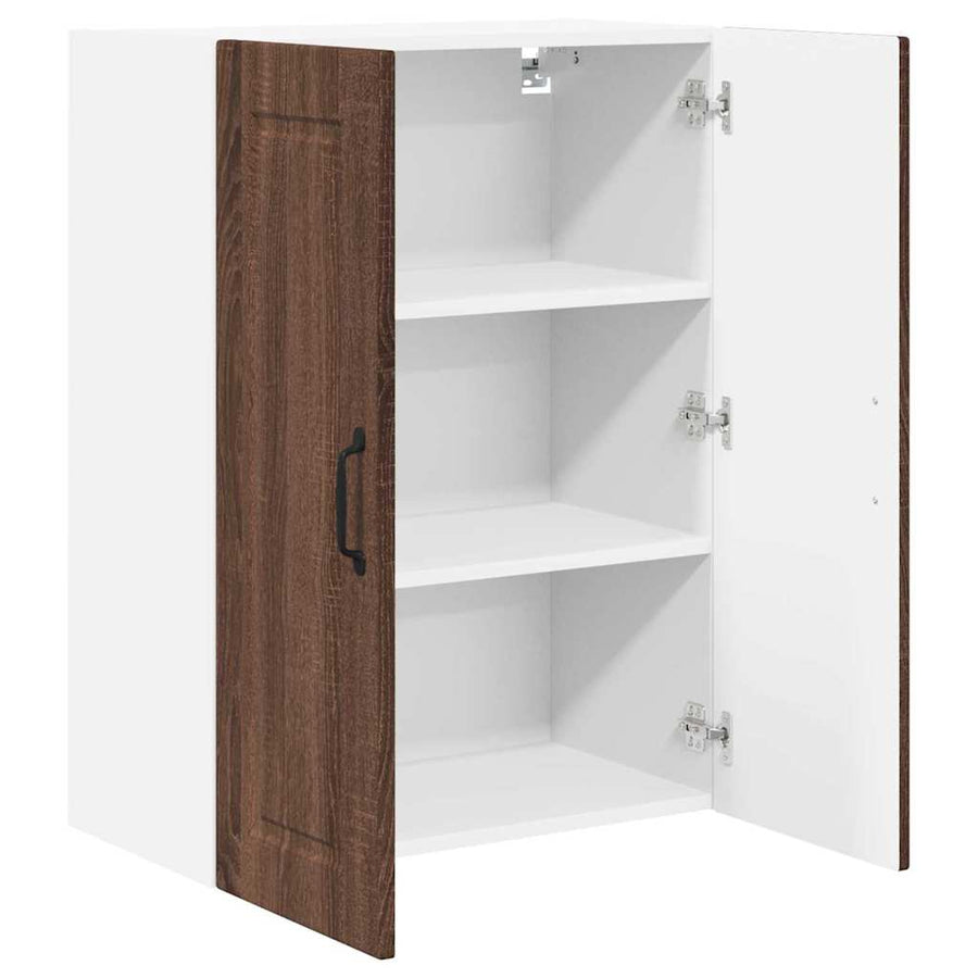Keukenkast aan de muur Bruin Eiken 60 x 31 x 80 cm Bewerkt hout