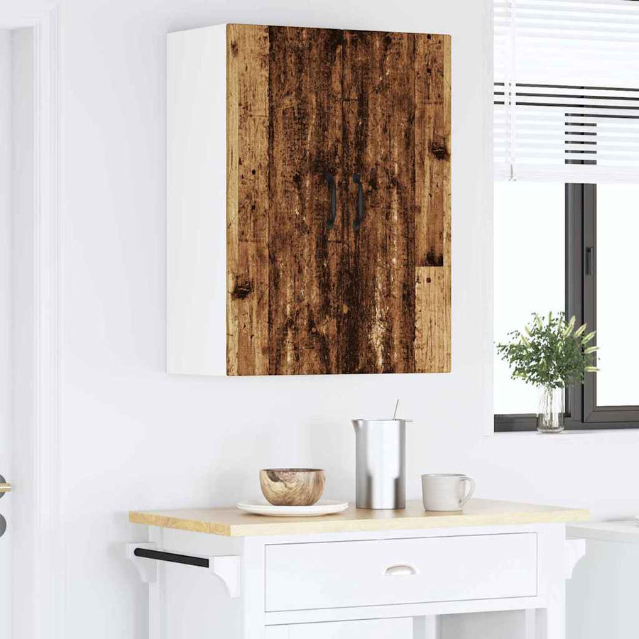Keukenkast aan de muur Oud Hout 60 x 31 x 80 cm Bewerkt hout