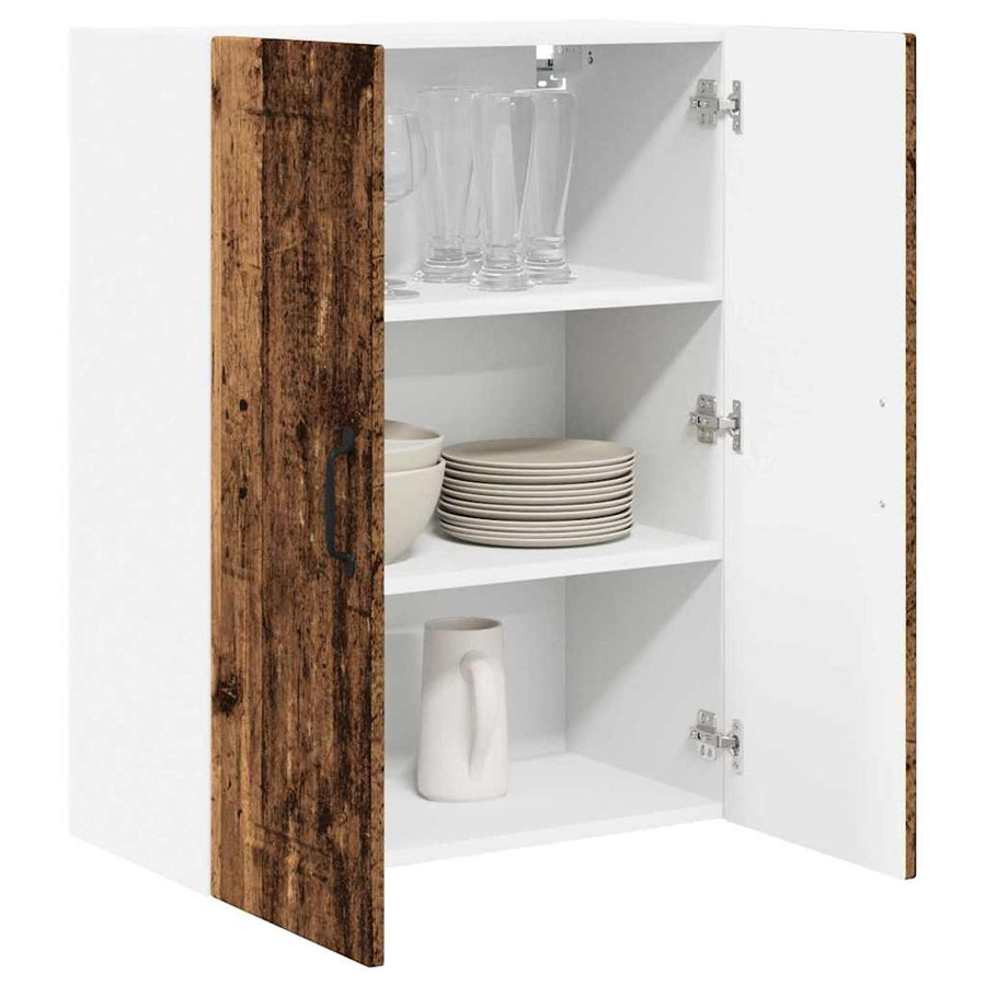 Keukenkast aan de muur Oud Hout 60 x 31 x 80 cm Bewerkt hout