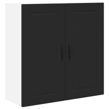 Keukenkast aan de muur Zwart 80 x 31 x 80 cm Bewerkt hout