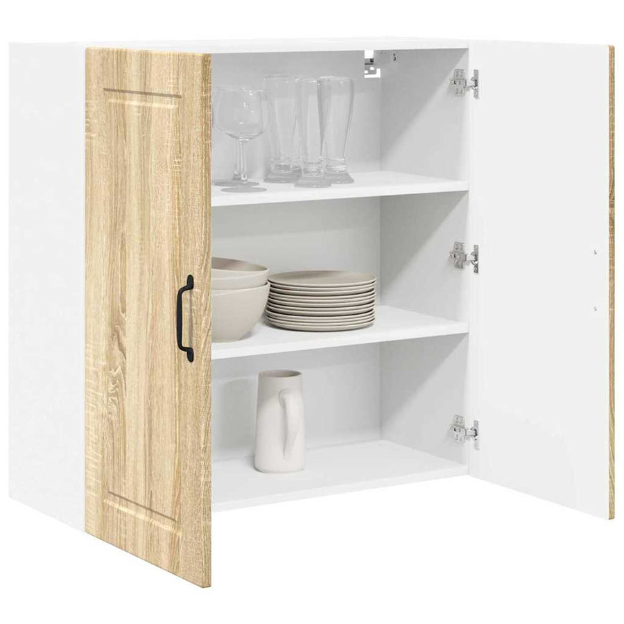 Keukenkast aan de muur met plank Sonoma Eiken 80 x 31 x 80 cm