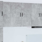 Keukenkast 80x31x80 cm beton grijs bewerkt hout