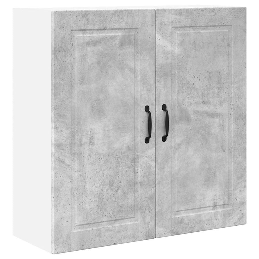 Keukenkast aan de muur Beton Grijs 80 x 31 x 80 cm Bewerkt hout