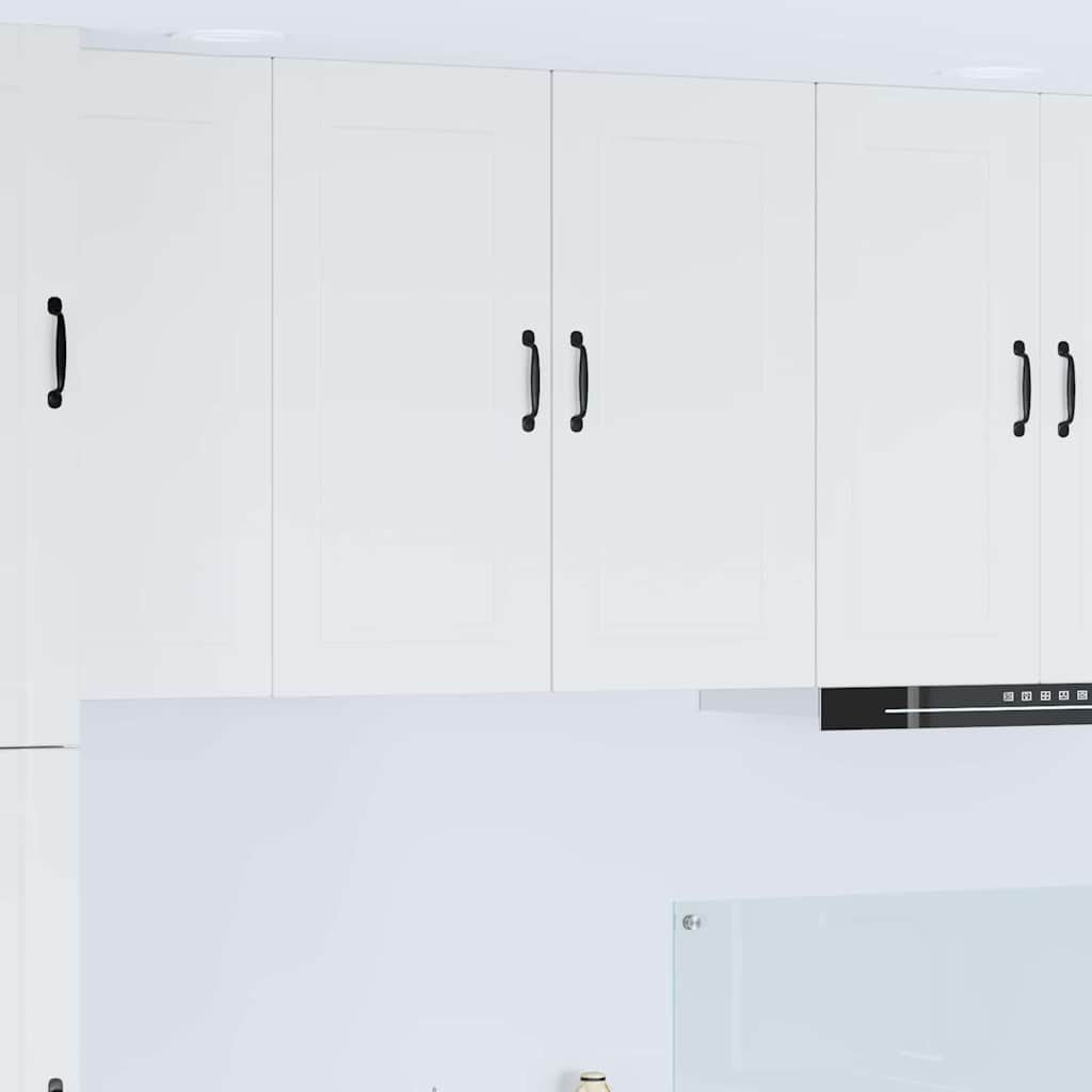 Keukenkast aan de muur met plank Hoogglans wit 80 x 31 x 80 cm