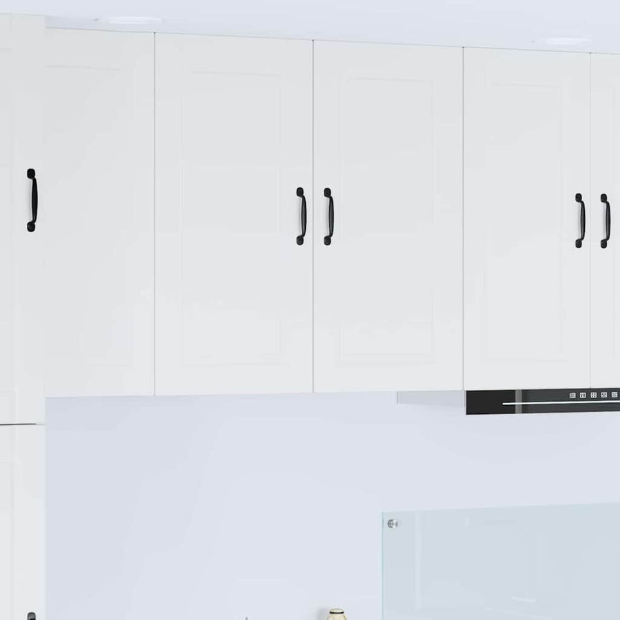 Keukenkast aan de muur met plank Hoogglans wit 80 x 31 x 80 cm
