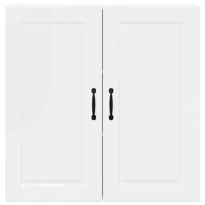 Keukenkast aan de muur met plank Hoogglans wit 80 x 31 x 80 cm