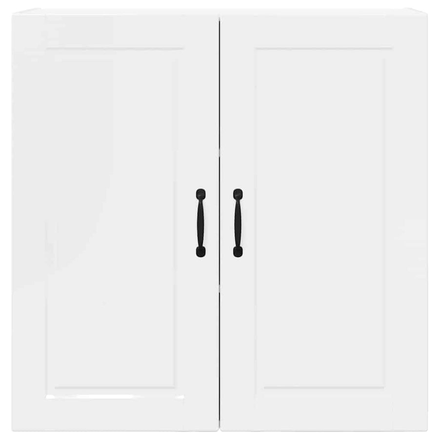 Keukenkast aan de muur met plank Hoogglans wit 80 x 31 x 80 cm