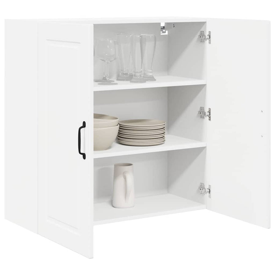 Keukenkast aan de muur met plank Hoogglans wit 80 x 31 x 80 cm