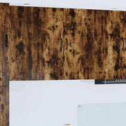 Keukenkast 80x31x80 cm gerookt eiken bewerkt hout