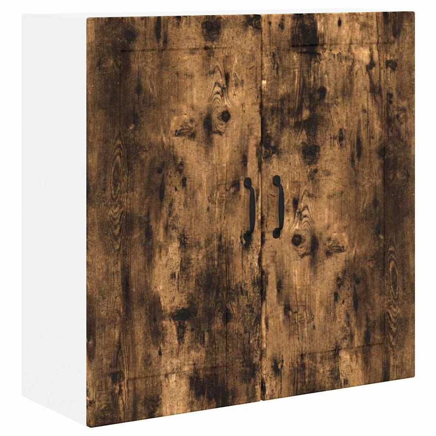 Keukenkast aan de muur met plank Gerookt eiken 80 x 31 x 80 cm