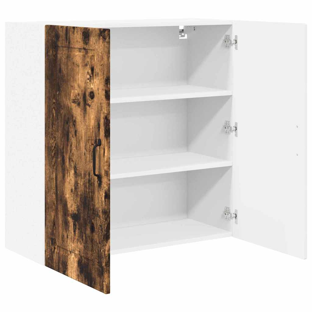 Keukenkast aan de muur met plank Gerookt eiken 80 x 31 x 80 cm