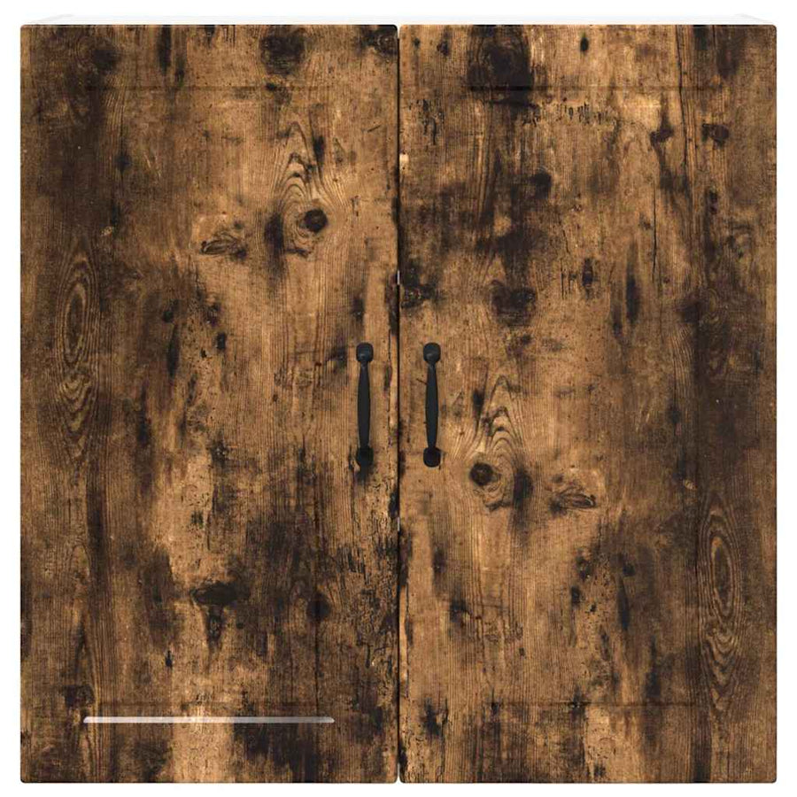 Keukenkast aan de muur met plank Gerookt eiken 80 x 31 x 80 cm