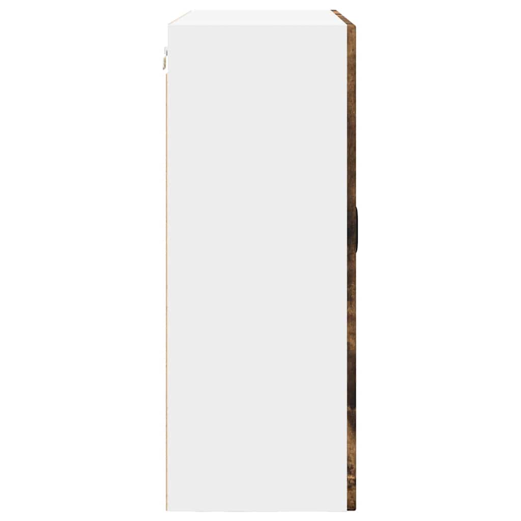 Keukenkast aan de muur met plank Gerookt eiken 80 x 31 x 80 cm