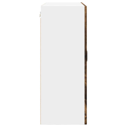 Keukenkast aan de muur met plank Gerookt eiken 80 x 31 x 80 cm