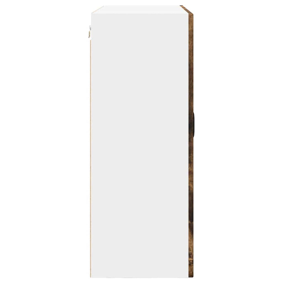 Keukenkast aan de muur met plank Gerookt eiken 80 x 31 x 80 cm