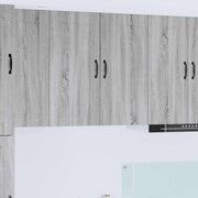 Keukenkast 80x31x80 cm grijs bewerkt hout