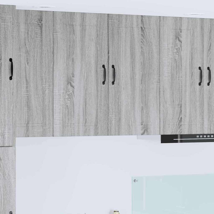 Keukenkast aan de muur met plank Grijs Sonoma 80 x 31 x 80 cm