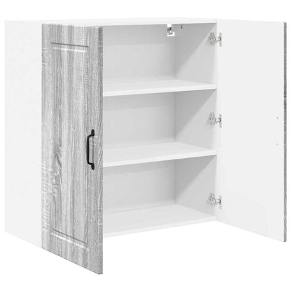 Keukenkast aan de muur met plank Grijs Sonoma 80 x 31 x 80 cm