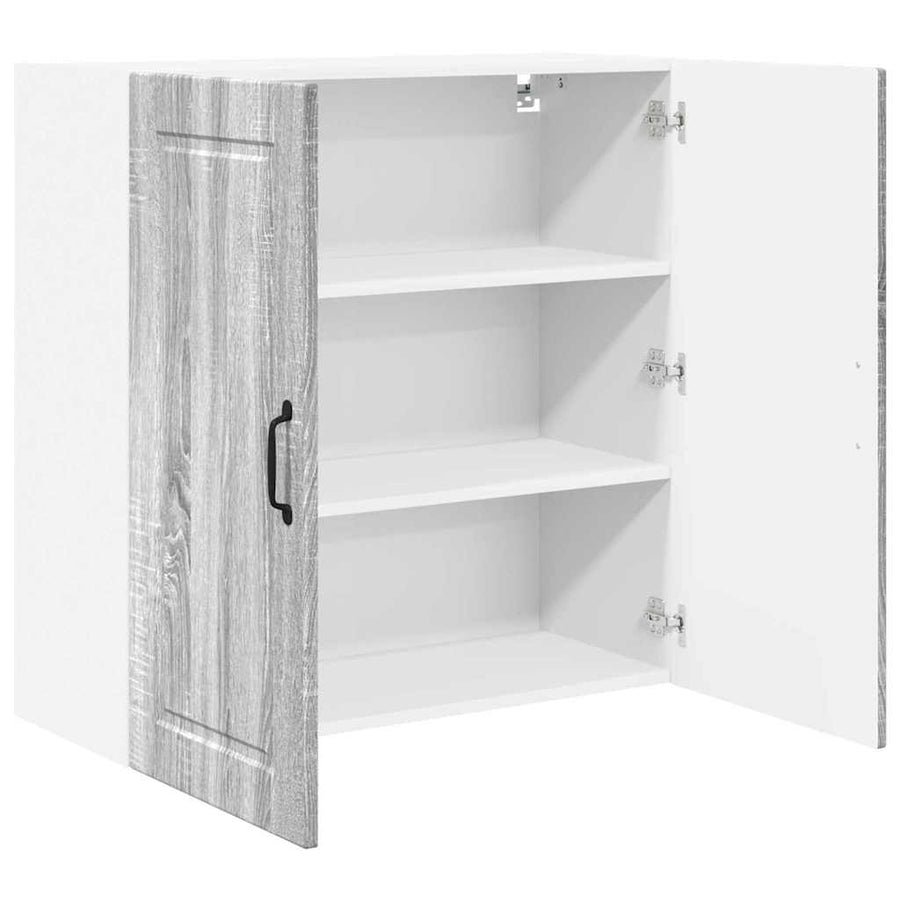 Keukenkast aan de muur met plank Grijs Sonoma 80 x 31 x 80 cm