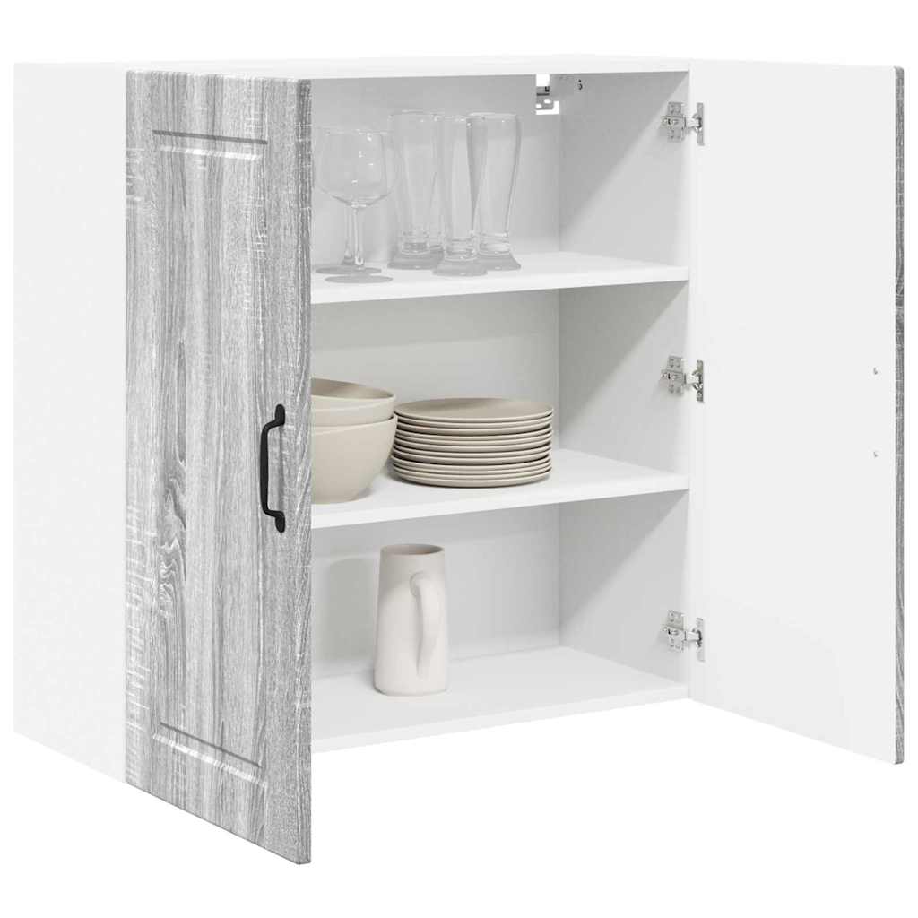 Keukenkast aan de muur met plank Grijs Sonoma 80 x 31 x 80 cm