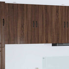Keukenkast 80x31x80 cm bruin eiken bewerkt hout