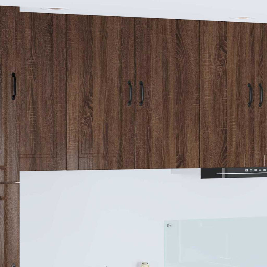 Keukenkast aan de muur Bruin Eiken 80 x 31 x 80 cm Bewerkt hout