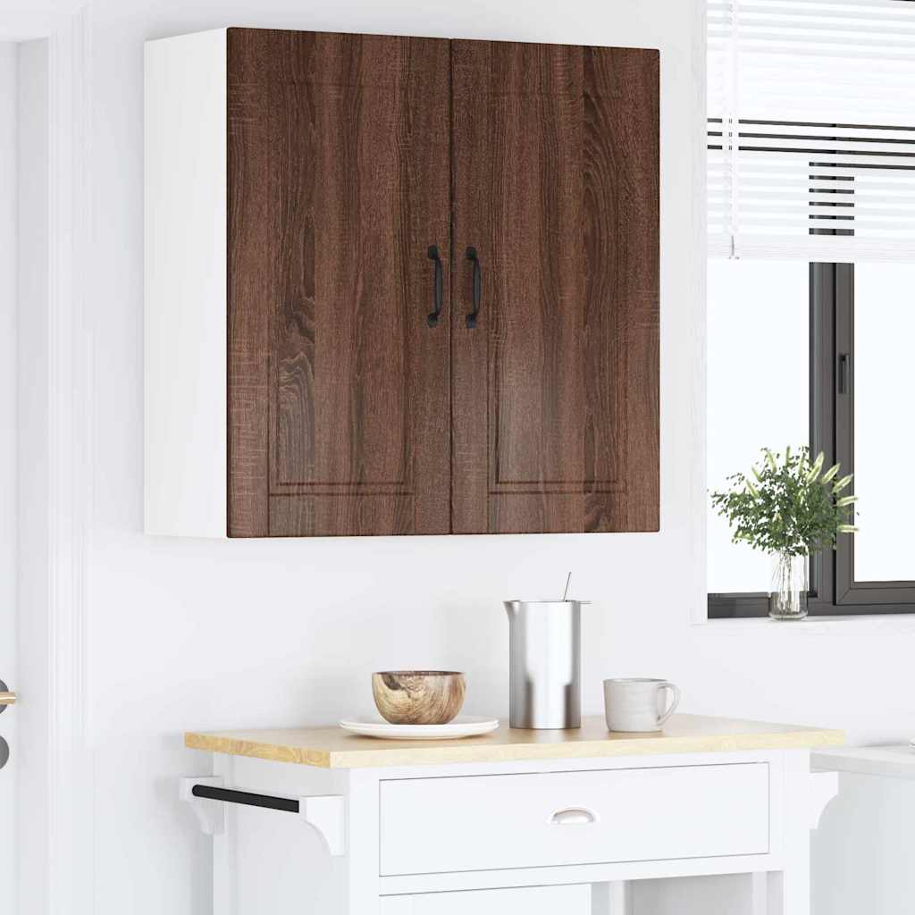 Keukenkast aan de muur Bruin Eiken 80 x 31 x 80 cm Bewerkt hout