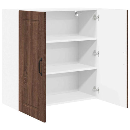 Keukenkast aan de muur Bruin Eiken 80 x 31 x 80 cm Bewerkt hout
